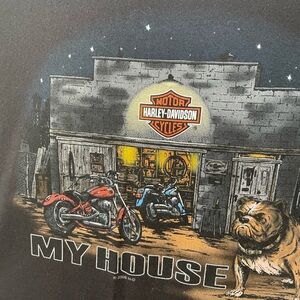 XL Harley Davidson 2009 short sleeved black shirt Carroll Iowa Motercycle